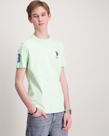 U.S. Polo Assn. Player 3 Tshirt Grøn T-shirts Dreng - Kids Brand Store