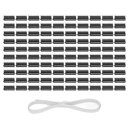 100 stk. rekkeklemme, høy seighet, god elektrisk ledningsevne, skinnekombinert dobbeltlags koblingsklemme