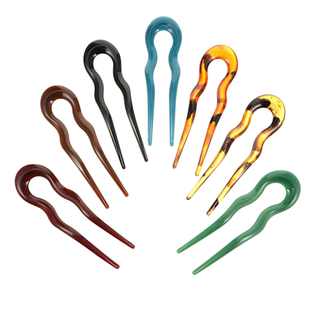 7 stk vintage hårnåler U-formet hårnåler stilige hårklipp for kvinner