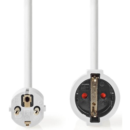 Nedis - Förlängningskabel 10m Hvit