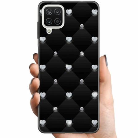 Samsung Galaxy A12 Tpu Mobilskal Diamant Hjärta