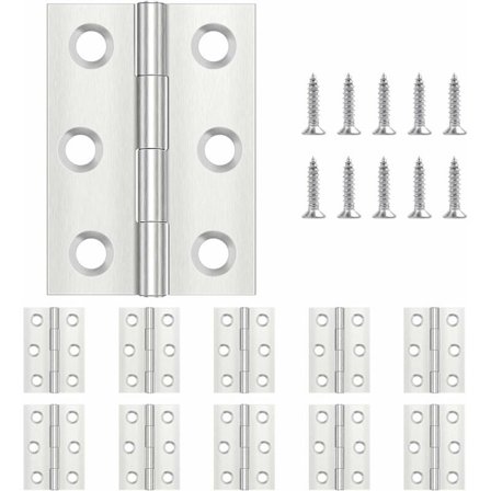 20 kappaletta taittuvia saranoita 44mm × 31mm, ruostumattomasta teräksestä valmistettu sarana, pianosarana, pieni sarana, oven sarana oviin, 