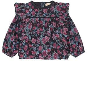 Kids - Louise Misha Charcoal Wildflowers Celia Blouse - Tops - 24 months - Purple - Mädchen