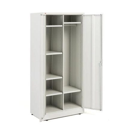 Geräteschrank CHANGE, 1800 x 800 x 500 mm, hellgrau