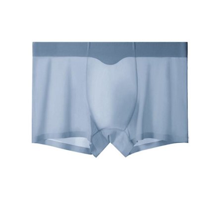 Herre Usynlige Underbukser Is Silke Boxer Briefs Sexede Gennemsigtige Trusser