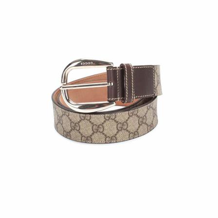 Gucci Vintage Pre Owned Supreme Bælte Brun, Dame Vintage Accessories, Størrelse: ONE Size