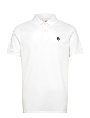 Pique Short Sleeve Polo White Timberland