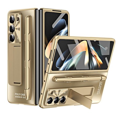 Galaxy Z Fold 5- case med S Pen och S Pen-fack, inbyggt skärmskydd och stöd för Samsung Galaxy Z Fold 5- case