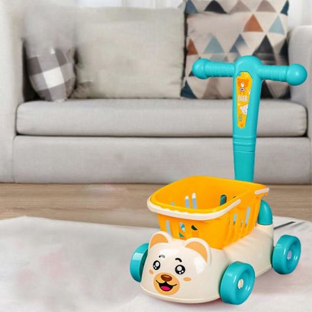 Simuleret Hjemmeleg Børns Indkøbsvogn Legetøjsvogn Rejsestørrelse