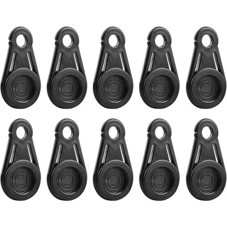 10 kpl pressuklipsiä, raskaan sarjan lukituskahva - muoviset pressuklipsit - pressuklipsit - uima-altaan peitekangas Bungee-naruklipsi - auton 