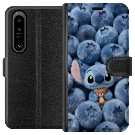 Kompatibelt Lommeboketui til Sony Xperia 1 IV Lady Gaga minimalistisk plakat med gitar og monokrom design