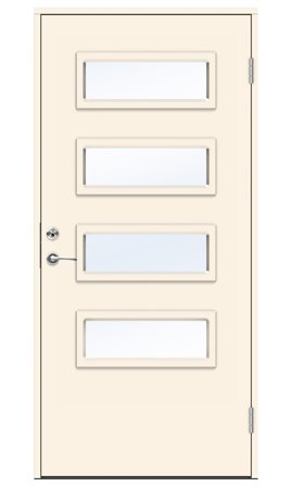 Swedoor Elbe Ytterdörr vit (S 0502-Y) 2080x988 mm, Dörrar
