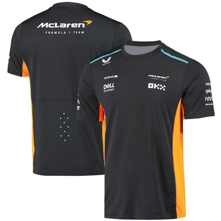 McLaren Uusi F1 Racing -asu Oranssi Lyhythihainen Toppi T-paita Tiimi Miesten Urheilu Topit Musta 2XL
