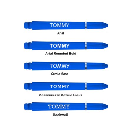 Red Dragon Darts Shafts 48mm Medium Nylon 60pcs/20 Sets - Blue/Black/Red/White