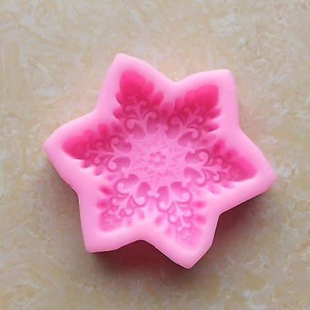 3D Snowflake Shape Cake Form