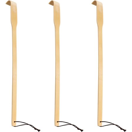 Rygkløer, 3 stykker 16,5" Selvmassage Terapeutiske Bambus Træ Rygkløer til at klø kløe, Bedste gave til gravide kvinder.