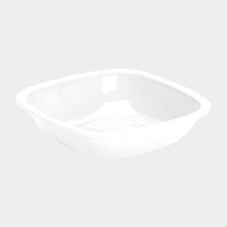 Assiette creuse en plastique Nordiska Plast, blanche, 18,5 cm