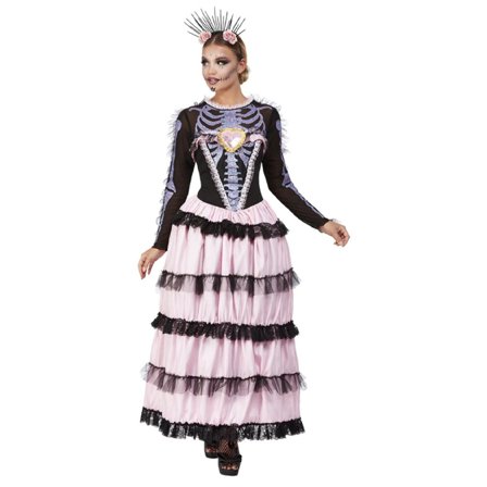 Deluxe Day Of The Dead Senorita Klänning L - Partyninja.se