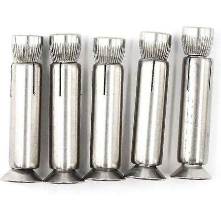 5 kpl M8 x 70mm kuusiokoloiset laajennusruuvit 304 ruostumaton teräs