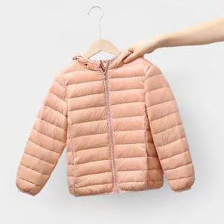 Flickor Långärmad Hooded Neck Ytterkläder Full Dragkedja Vadderad Kappa