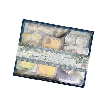 Vintage Æstetisk Scrapbooking Forsyningssæt, Æstetisk Scrapbogssæt, Dekorativ Journalførings Gaveæske Materialesæt til Teenagere