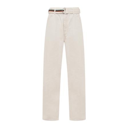 Marcelo Burlon Chinos vit, Herr, Herr, Storlek: M