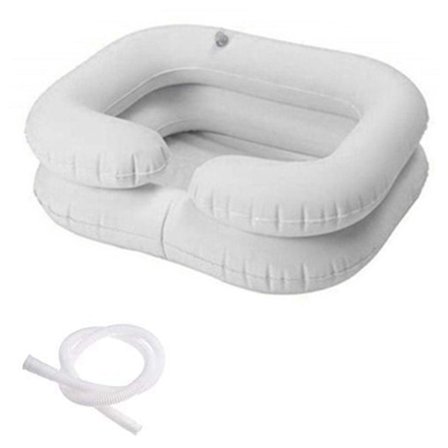 Oppustelig hårvask til sengeliggende personer hårvask kar patient brusehoved kar