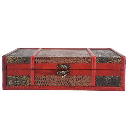 Vintage-tyyliin klassinen puinen kotelo korujen säilytyslaatikko Näyttölaatikko (#04)