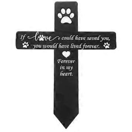 Metall Kjæledyr Minnestav Hund Gravmarkør Kjæledyr Minnehage Dekorativ Stav