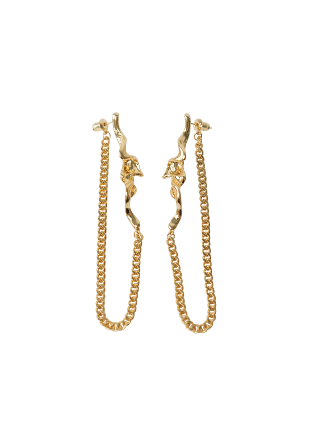 WOS Nastasia earrings gold Örhängen Dam Guld ONESIZE