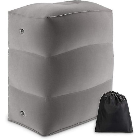 Oppustelig Rejsepude til Ben og Fodstøtte til Småbørn Oppustelig Rejse Fodstøttepude Justerbar Benpude