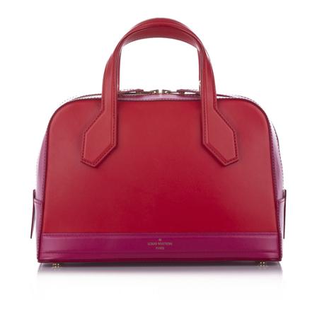 Louis Vuitton Vintage Dora PM Leather Calf France Rød, Dame Vintage Tasker, Størrelse: ONE Size