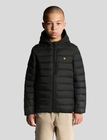 Lyle & Scott Light Weight Padded Jacket - Black - 170-176