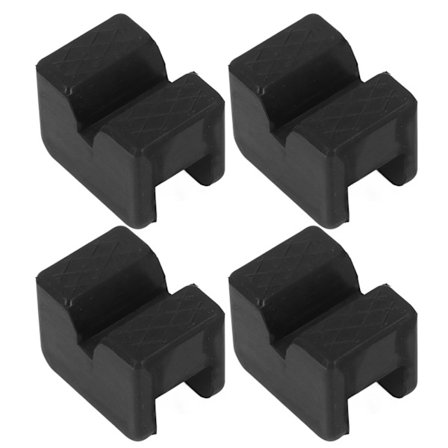 4 stk. Universal Gummi Donkraft Pad Adapter til Slidsramme Skinne og Klem Svejsningsbeskyttelse