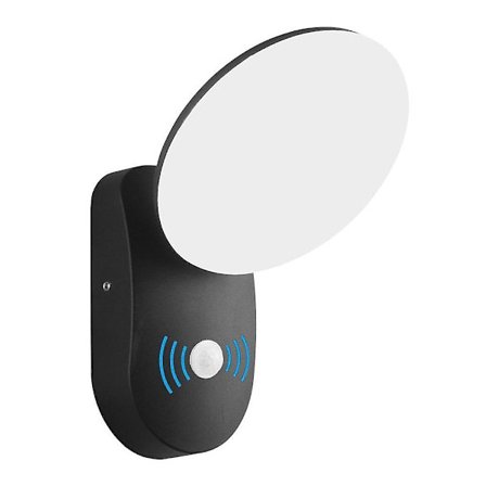 12W Bevegelsessensor Utendørs Vegglampe LED Vanntett Flomlys