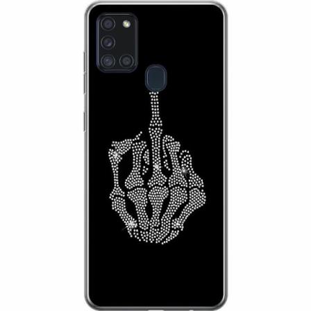 Samsung Galaxy A21s Mjukt Skal - Fuck You Bling