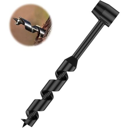 Handborr, 25-230mm, Portabel Multipurpose Borr, Överlevnadsverktyg för Camping och Äventyr