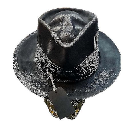 Herre Cowboy Hat Punk Style Western Cowboy Hat Skull Hat
