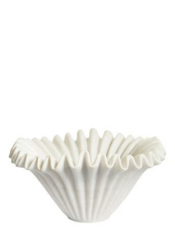 Jakobsdals Bowl - Anemone - White - 30X30X15CM
