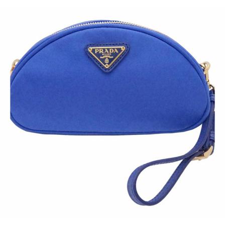 Prada Vintage, Clutches Blauw, Dames, Maat:ONE Size