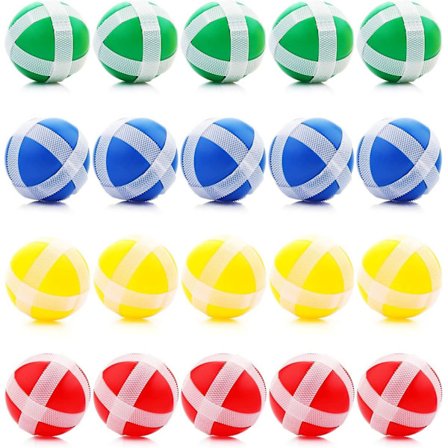 Pakke med 20 Barne-dartpiler Erstaz-baller Borrelåsball Kaste Spill Disk Erstatningsballer