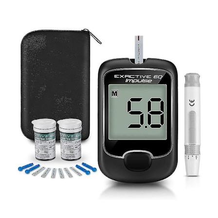 Blodsukkermåler Diabetes Test Kit Blodsukkermåler med Teststicks - Bedst sælgende i 2023