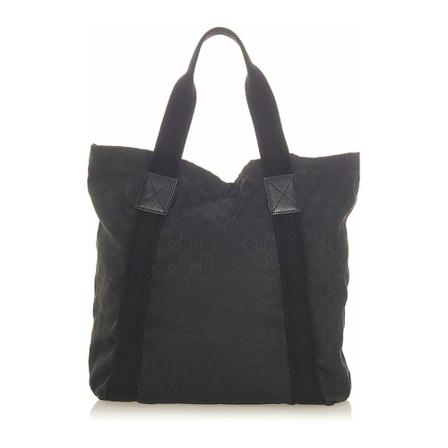 Gucci Vintage, Pre-owned Tote Bag Zwart, Dames, Maat:ONE Size,Canvas