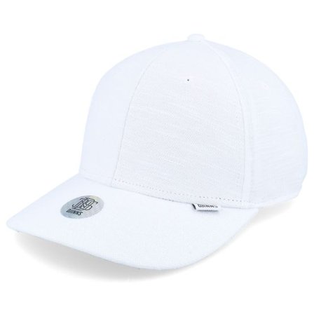 Djinns - Vit adjustable Keps - 6 Panel Truefit Cap Lazy Piquet White Adjustable @ Hatstore