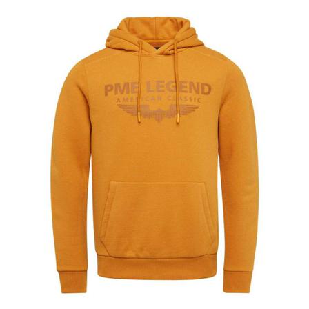 PME Legend Hooded soft brushed fleece golden oak , Oranje , Heren , Maat: 3XL Hoodies & sweatvesten
