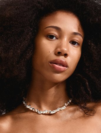 Pilgrim Sunset Necklace Silver-Plated - Silver - ONE SIZE