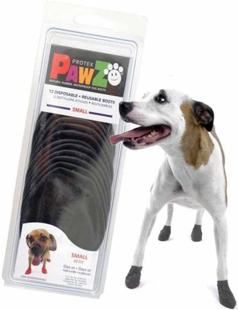 Pawz Dog Boots Black S - Pawz