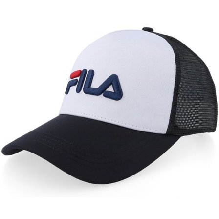 Fila - Svart trucker Keps - Bargana Cap Bright White/Black A-frame Trucker @ Hatstore