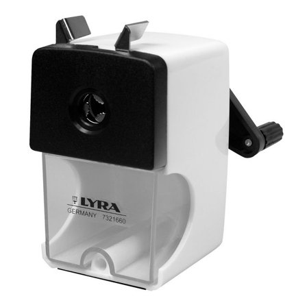 LYRA Pennvässare bordsmodell svart/vit - Lyreco - Skola och förskola - Pennor och tillbehör - Pennvässare