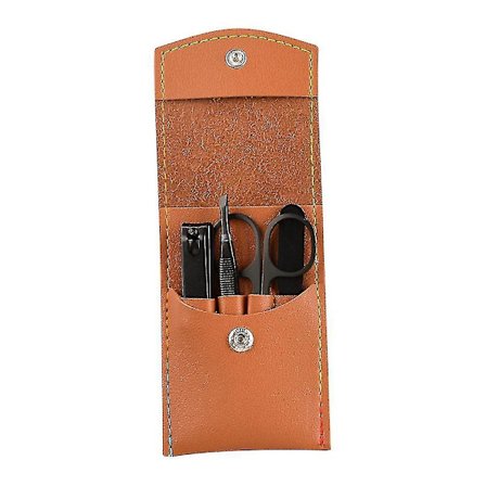 Negleklipper Sæt Høj Præcision Rustfrit Stål Cutter Fil Spids Saks Med Stilfuld Etui